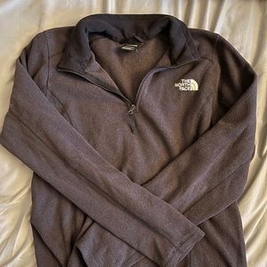 North Face fleece quarter zip, size small